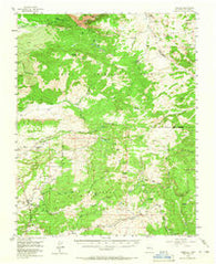 Cebolla New Mexico Historical topographic map, 1:62500 scale, 15 X 15 Minute, Year 1955