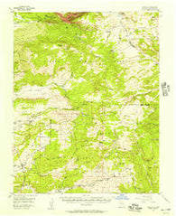 Cebolla New Mexico Historical topographic map, 1:62500 scale, 15 X 15 Minute, Year 1955