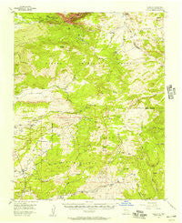 Cebolla New Mexico Historical topographic map, 1:62500 scale, 15 X 15 Minute, Year 1955