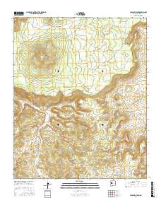 Cebollita Peak New Mexico Current topographic map, 1:24000 scale, 7.5 X 7.5 Minute, Year 2017