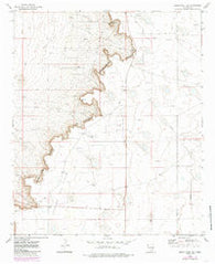 Cedar Point SE New Mexico Historical topographic map, 1:24000 scale, 7.5 X 7.5 Minute, Year 1973
