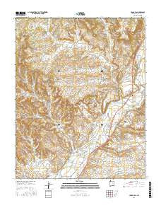 Cedar Hill New Mexico Current topographic map, 1:24000 scale, 7.5 X 7.5 Minute, Year 2017