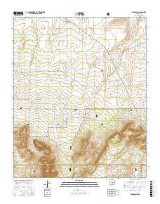 Cedarvale New Mexico Current topographic map, 1:24000 scale, 7.5 X 7.5 Minute, Year 2017