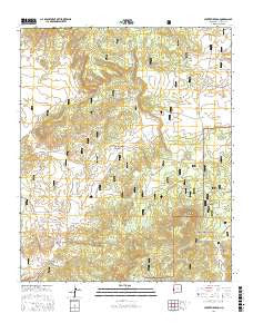 Centerfire Bog New Mexico Current topographic map, 1:24000 scale, 7.5 X 7.5 Minute, Year 2017