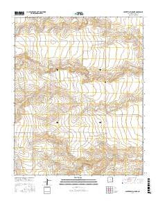 Centerville Corner New Mexico Current topographic map, 1:24000 scale, 7.5 X 7.5 Minute, Year 2017