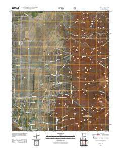 Cerro New Mexico Historical topographic map, 1:24000 scale, 7.5 X 7.5 Minute, Year 2011