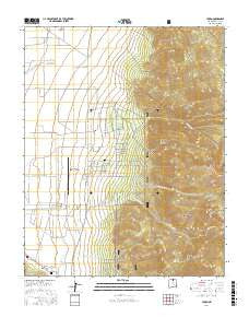 Cerro New Mexico Current topographic map, 1:24000 scale, 7.5 X 7.5 Minute, Year 2017