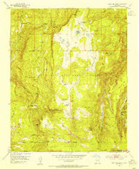 Cerro Del Grant New Mexico Historical topographic map, 1:24000 scale, 7.5 X 7.5 Minute, Year 1953