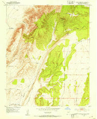 Cerro Montoso New Mexico Historical topographic map, 1:24000 scale, 7.5 X 7.5 Minute, Year 1952