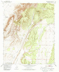 Cerro Montoso New Mexico Historical topographic map, 1:24000 scale, 7.5 X 7.5 Minute, Year 1952