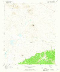 Cerro Negro New Mexico Historical topographic map, 1:24000 scale, 7.5 X 7.5 Minute, Year 1966