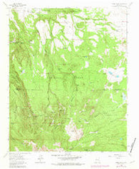 Cerro Pelon New Mexico Historical topographic map, 1:24000 scale, 7.5 X 7.5 Minute, Year 1963