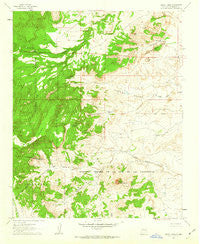 Cerro Tinaja New Mexico Historical topographic map, 1:24000 scale, 7.5 X 7.5 Minute, Year 1961
