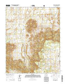 Cerro Alesna New Mexico Current topographic map, 1:24000 scale, 7.5 X 7.5 Minute, Year 2013