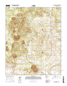 Cerro Brillante New Mexico Current topographic map, 1:24000 scale, 7.5 X 7.5 Minute, Year 2017