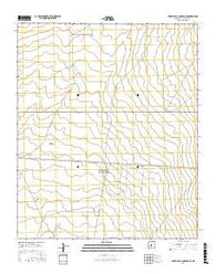 Cerro De La Campana SE New Mexico Current topographic map, 1:24000 scale, 7.5 X 7.5 Minute, Year 2017