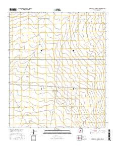 Cerro De La Campana SE New Mexico Current topographic map, 1:24000 scale, 7.5 X 7.5 Minute, Year 2017