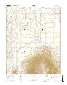 Cerro De La Olla New Mexico Current topographic map, 1:24000 scale, 7.5 X 7.5 Minute, Year 2017