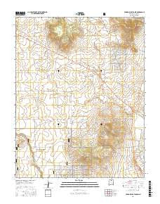 Cerro De Los Taoses New Mexico Current topographic map, 1:24000 scale, 7.5 X 7.5 Minute, Year 2017