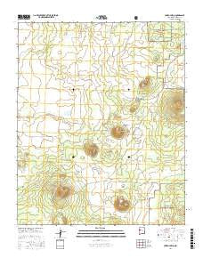 Cerro Hueco New Mexico Current topographic map, 1:24000 scale, 7.5 X 7.5 Minute, Year 2017