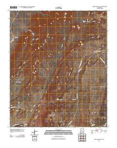 Cerro Montoso New Mexico Historical topographic map, 1:24000 scale, 7.5 X 7.5 Minute, Year 2010