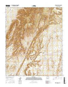 Cerro Montoso New Mexico Current topographic map, 1:24000 scale, 7.5 X 7.5 Minute, Year 2017