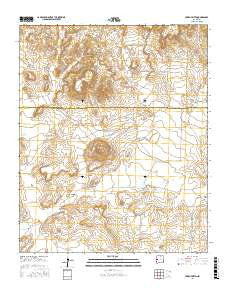 Cerro Prieto New Mexico Current topographic map, 1:24000 scale, 7.5 X 7.5 Minute, Year 2017