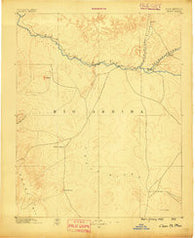 Chaco New Mexico Historical topographic map, 1:250000 scale, 1 X 1 Degree, Year 1889