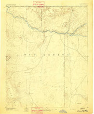 Chaco New Mexico Historical topographic map, 1:250000 scale, 1 X 1 Degree, Year 1892