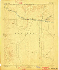 Chaco New Mexico Historical topographic map, 1:250000 scale, 1 X 1 Degree, Year 1892
