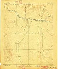 Chaco New Mexico Historical topographic map, 1:250000 scale, 1 X 1 Degree, Year 1892