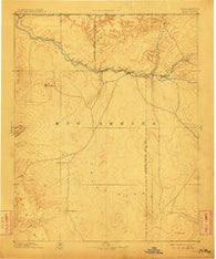 Chaco New Mexico Historical topographic map, 1:250000 scale, 1 X 1 Degree, Year 1892