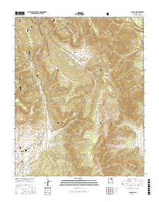 Chacon New Mexico Current topographic map, 1:24000 scale, 7.5 X 7.5 Minute, Year 2017