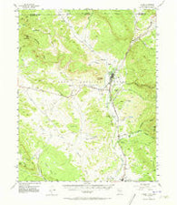 Chama New Mexico Historical topographic map, 1:62500 scale, 15 X 15 Minute, Year 1955