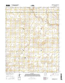 Cherokee Valley New Mexico Current topographic map, 1:24000 scale, 7.5 X 7.5 Minute, Year 2017