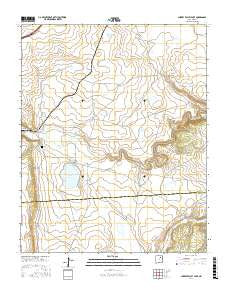 Cherry Valley Lake New Mexico Current topographic map, 1:24000 scale, 7.5 X 7.5 Minute, Year 2017
