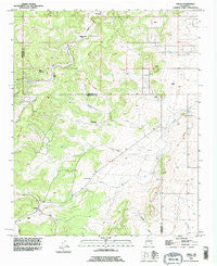 Chilili New Mexico Historical topographic map, 1:24000 scale, 7.5 X 7.5 Minute, Year 1991