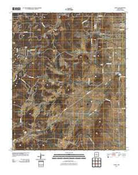Chilili New Mexico Historical topographic map, 1:24000 scale, 7.5 X 7.5 Minute, Year 2010