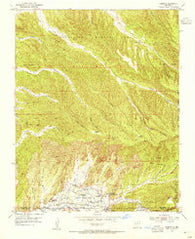 Chimayo New Mexico Historical topographic map, 1:24000 scale, 7.5 X 7.5 Minute, Year 1953