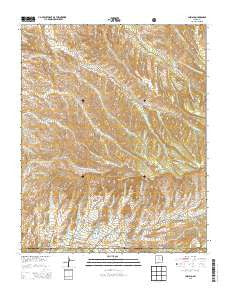 Chimayo New Mexico Current topographic map, 1:24000 scale, 7.5 X 7.5 Minute, Year 2013
