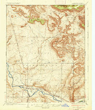 Chimney Rock New Mexico Historical topographic map, 1:62500 scale, 15 X 15 Minute, Year 1936
