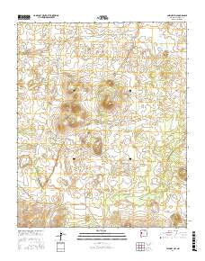 Chimney Hill New Mexico Current topographic map, 1:24000 scale, 7.5 X 7.5 Minute, Year 2017