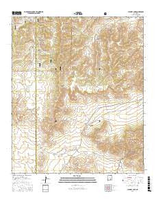 Chimney Lake New Mexico Current topographic map, 1:24000 scale, 7.5 X 7.5 Minute, Year 2017