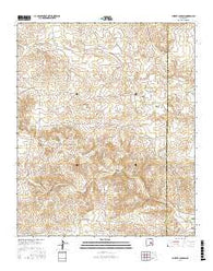 Chivata Canyon New Mexico Current topographic map, 1:24000 scale, 7.5 X 7.5 Minute, Year 2017