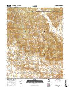 Chromo Mountain New Mexico Current topographic map, 1:24000 scale, 7.5 X 7.5 Minute, Year 2017