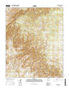 Chupadera New Mexico Current topographic map, 1:24000 scale, 7.5 X 7.5 Minute, Year 2017