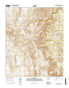 Chupadera Spring New Mexico Current topographic map, 1:24000 scale, 7.5 X 7.5 Minute, Year 2017