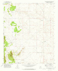 Chupadero Mountain New Mexico Historical topographic map, 1:24000 scale, 7.5 X 7.5 Minute, Year 1973