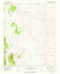 Chupadero Mountain New Mexico Historical topographic map, 1:24000 scale, 7.5 X 7.5 Minute, Year 1973