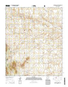 Chupadero Mountain New Mexico Current topographic map, 1:24000 scale, 7.5 X 7.5 Minute, Year 2013